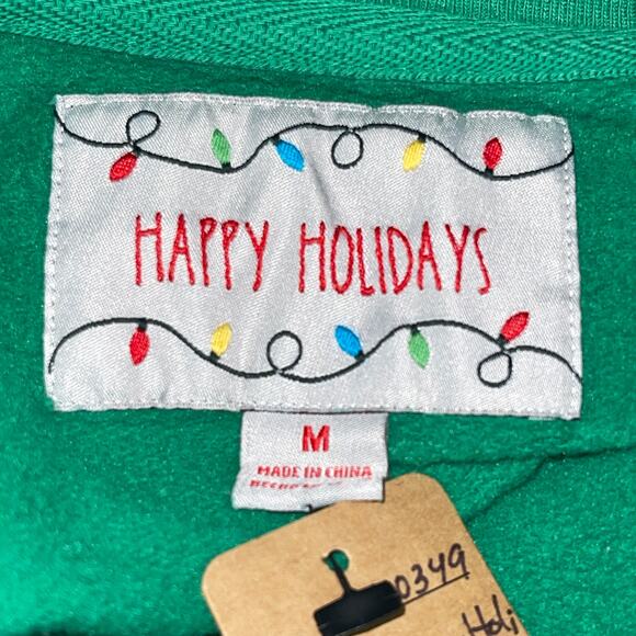 Happy Holidays I'm the Gift You're Welcome Ugly Christmas Sweatshirt Size Med - Picture 3 of 4